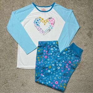 ❌SOLD❌Girls Youth Size Large 10/12 Cat & Jack "Artist" Pajamas